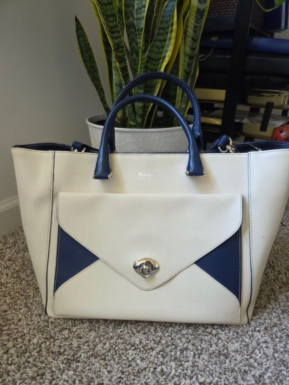 Nardelli Genuine Leather Satchel Handbag - Made in Italy
